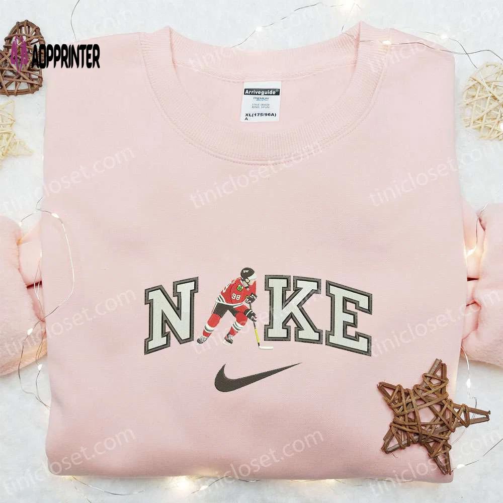 Connor bedard x nike embroidered shirt & nhl sports hoodie: best fandom gift ideas Embroidered Shirt