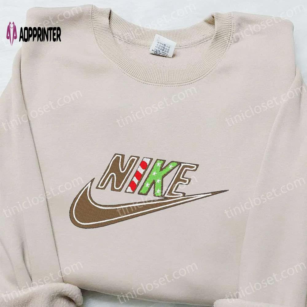 Cookie christmas x nike embroidered tshirt: best holiday gift ideas Embroidered Shirt