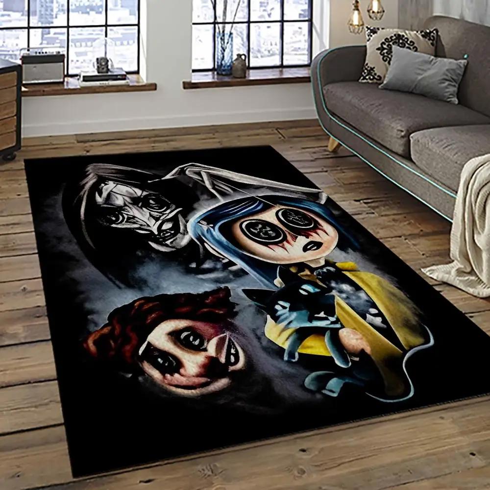 Coraline fantastic film movie carpet area rug home decor halloween gift best present for friends cr26 Rectangle Rug