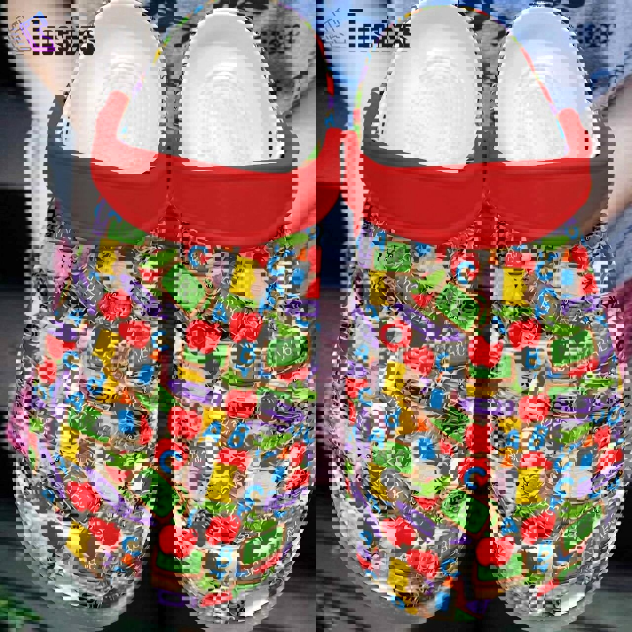 Crocs outfit - abc alphabet teacher crocs crocband clog shoes for men women - 7 Crocs Outfit