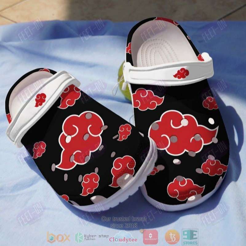 Crocs outfit - akatsuki cloud naruto anime crocs crocband clogs shoes - 10 Crocs Outfit