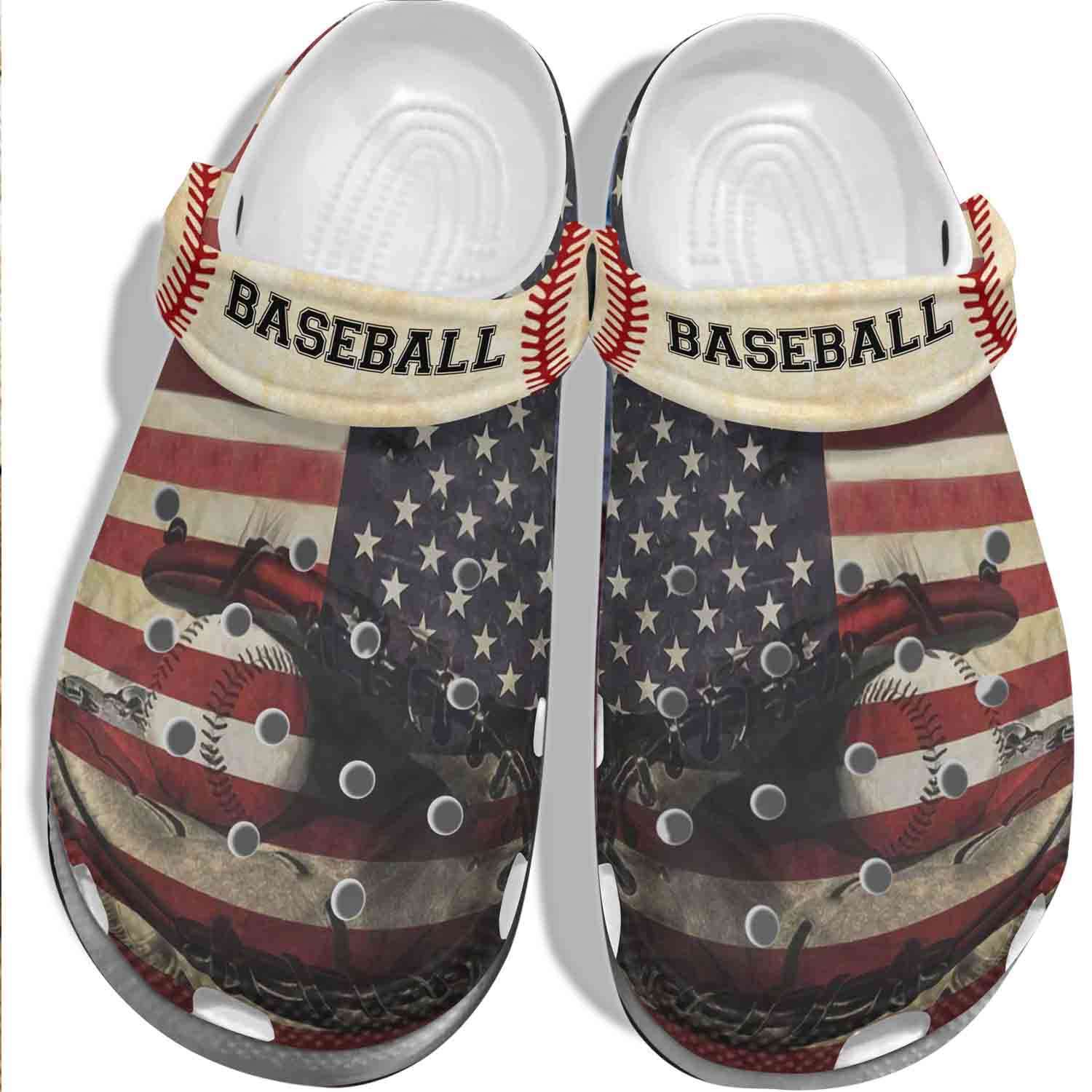 Crocs outfit - american flag baseball crocs crocband clog shoes - 21 Crocs Outfit