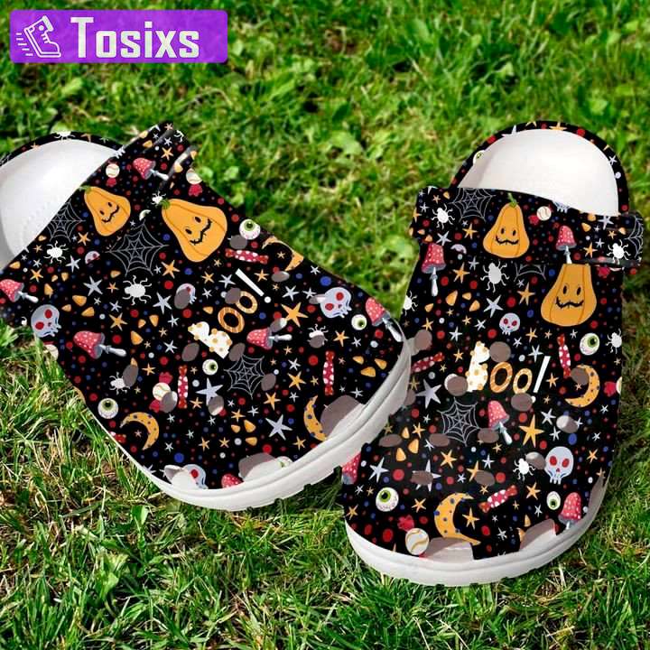 Crocs outfit - boo halloween pattern classic crocs clogs crocband shoes - 266 Crocs Outfit