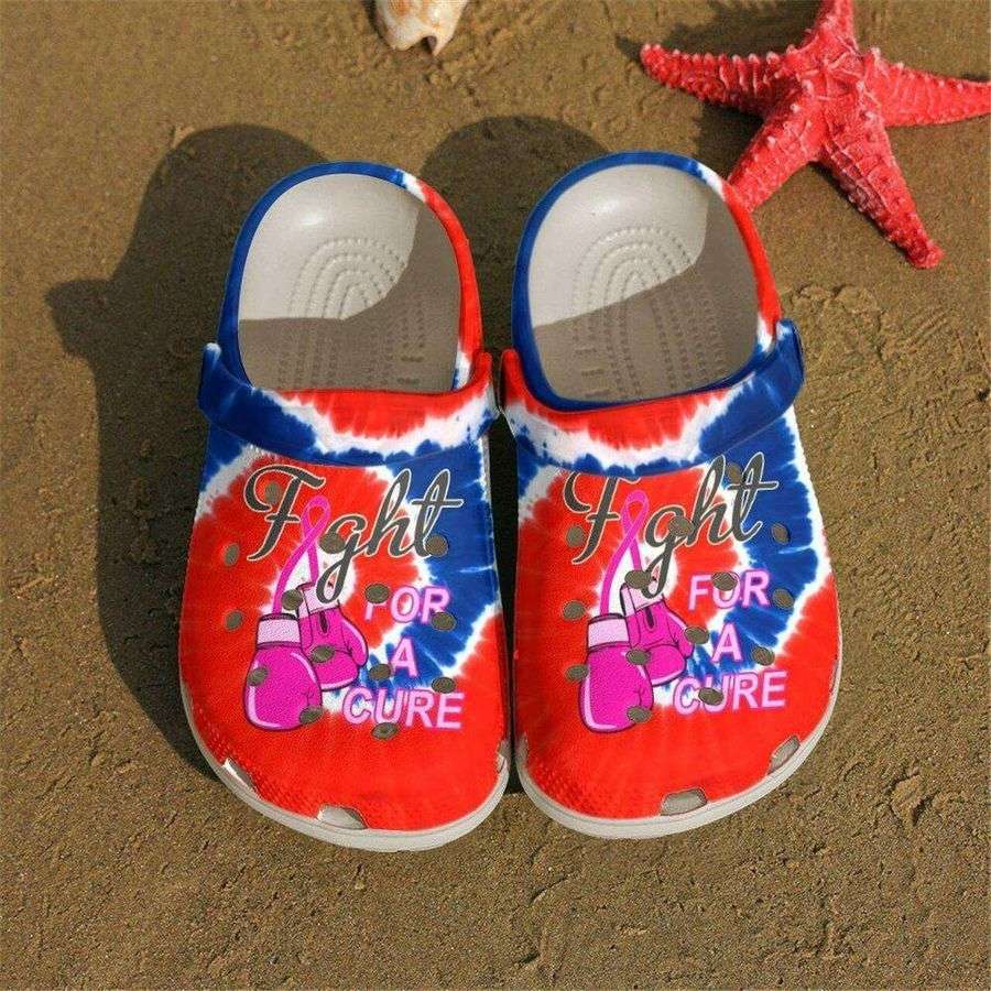 Crocs outfit - breast cancer awareness crocs fight for a cure tie dye crocs clogs crocband shoes - 276 Crocs Outfit