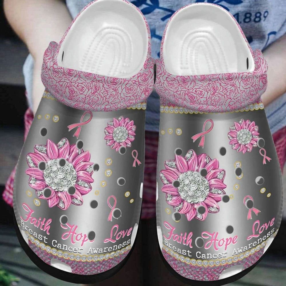 Crocs outfit - breast cancer awareness crocs sunflower jewelry style crocs clogs crocband shoes - 280 Crocs Outfit