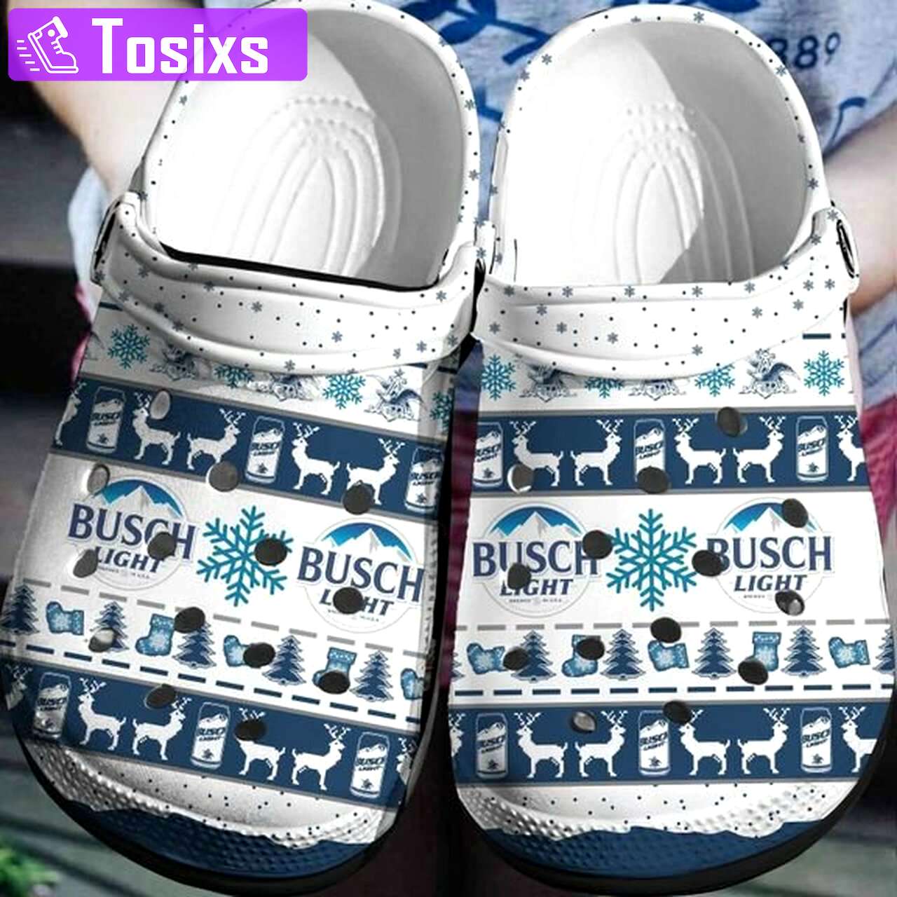 Crocs outfit - busch light beer christmas pattern crocs crocband clog shoes - 334 Crocs Outfit