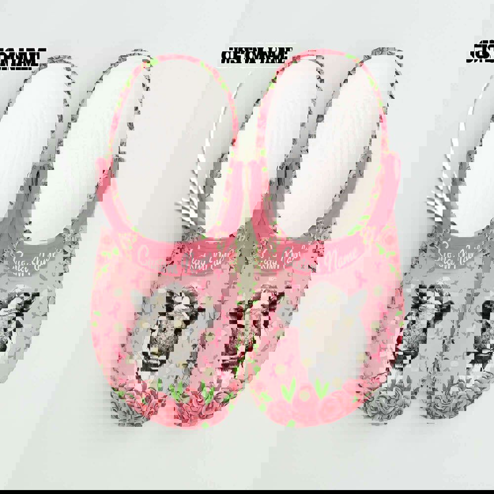 Crocs outfit - custom name breast cancer crocs heifer cow breast cancer awareness pink crocs clogs crocband shoes - 461 Crocs Outfit