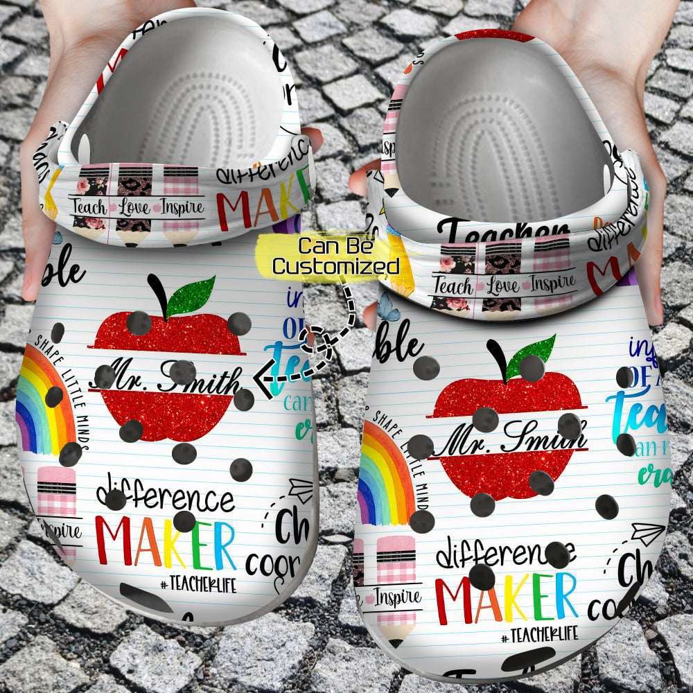 Crocs outfit - custom name teach love inspire crocs clogs crocband shoes for teacher - 475 Crocs Outfit