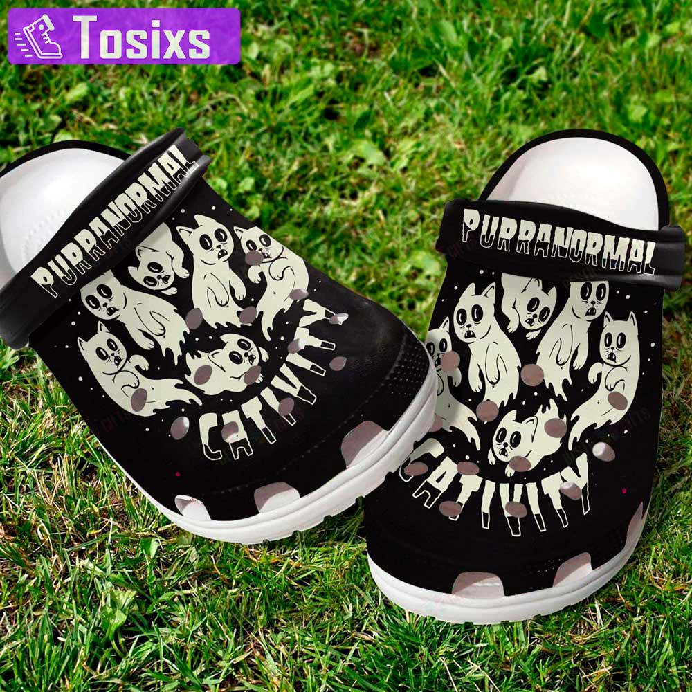 Crocs outfit - cute boo cat purranormal cativity halloween crocs crocband clogs shoes - 518 Crocs Outfit