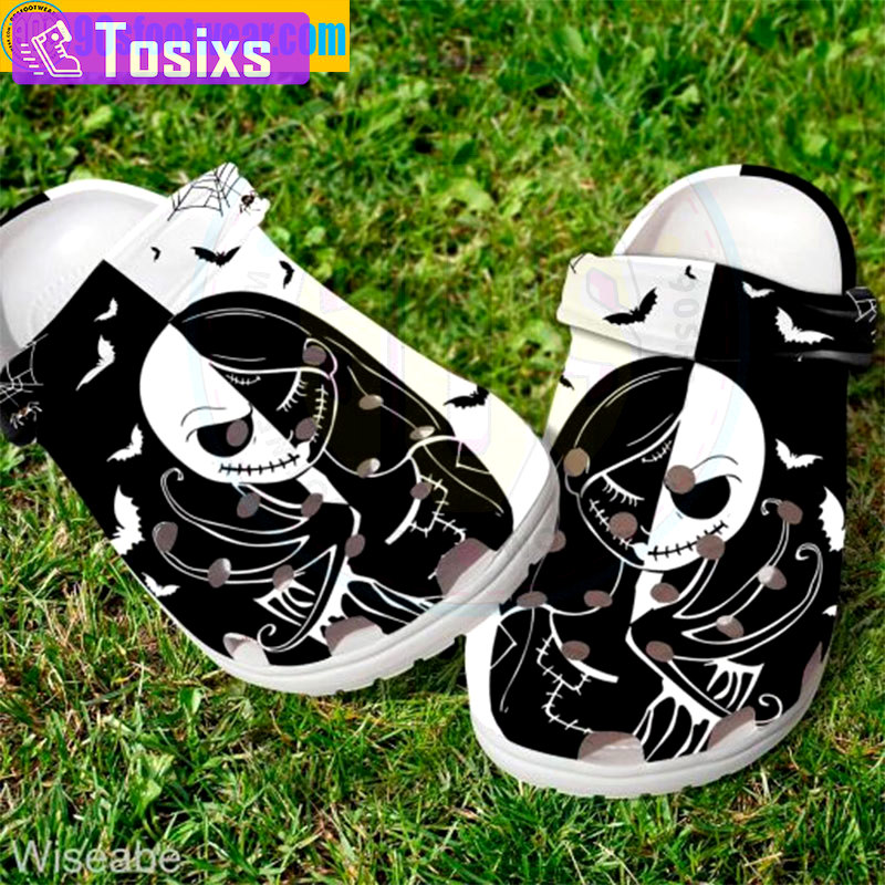 Crocs outfit - disney halloween crocs jack skellington and sally black white classic clog - 601 Crocs Outfit