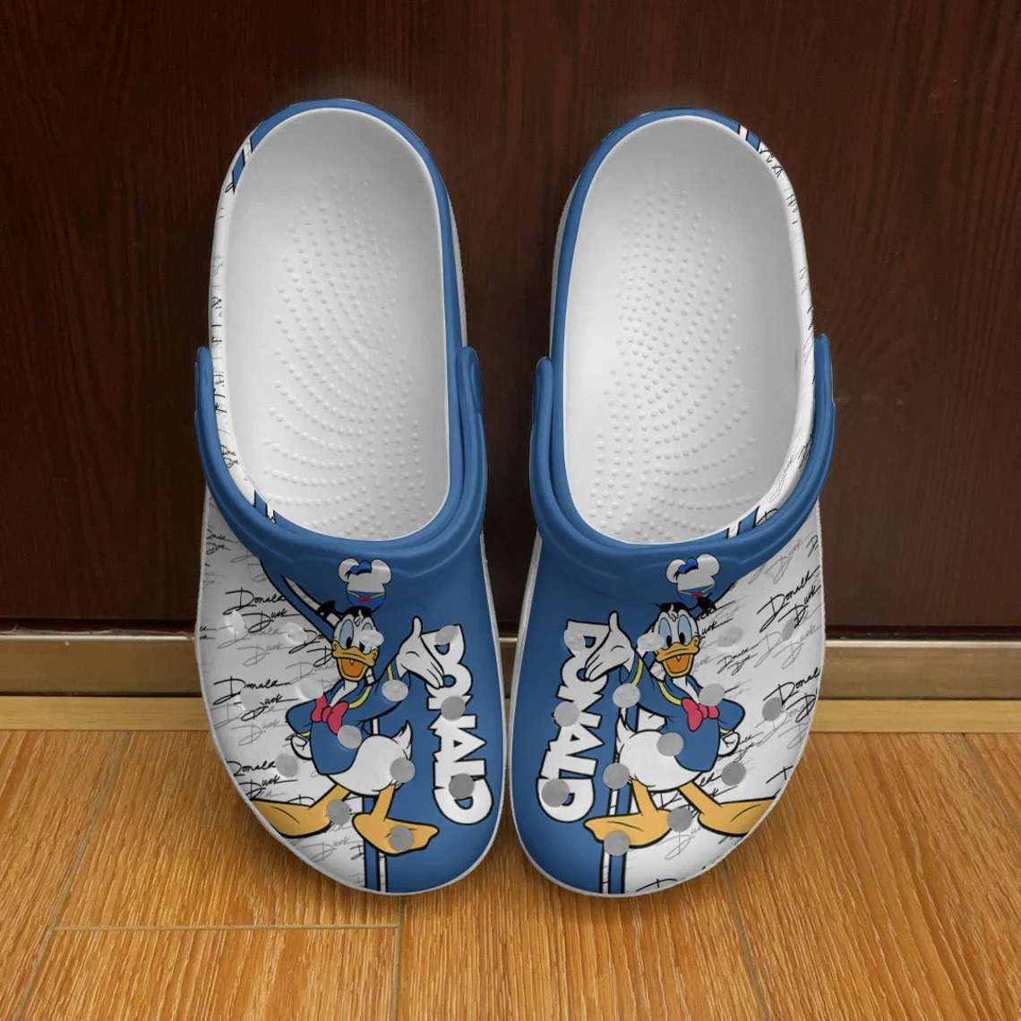 Crocs outfit - donald duck strips blue white disney graphic cartoon unisex crocs clogs crocband shoes - 636 Crocs Outfit