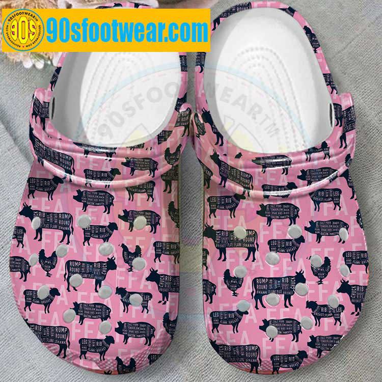 Crocs outfit - ffa crocs – agriculture ffa pink custom classic clog - 689 Crocs Outfit