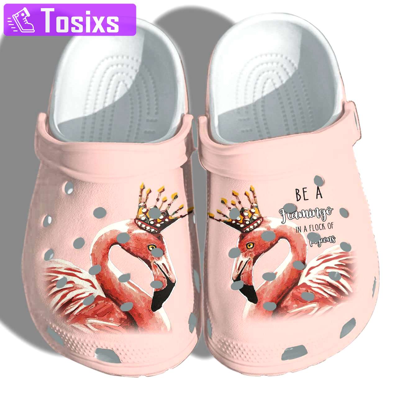 Crocs outfit - flamingo queen be a flamingo in a flock of pigeons crocs crocband clog shoes - 718 Crocs Outfit