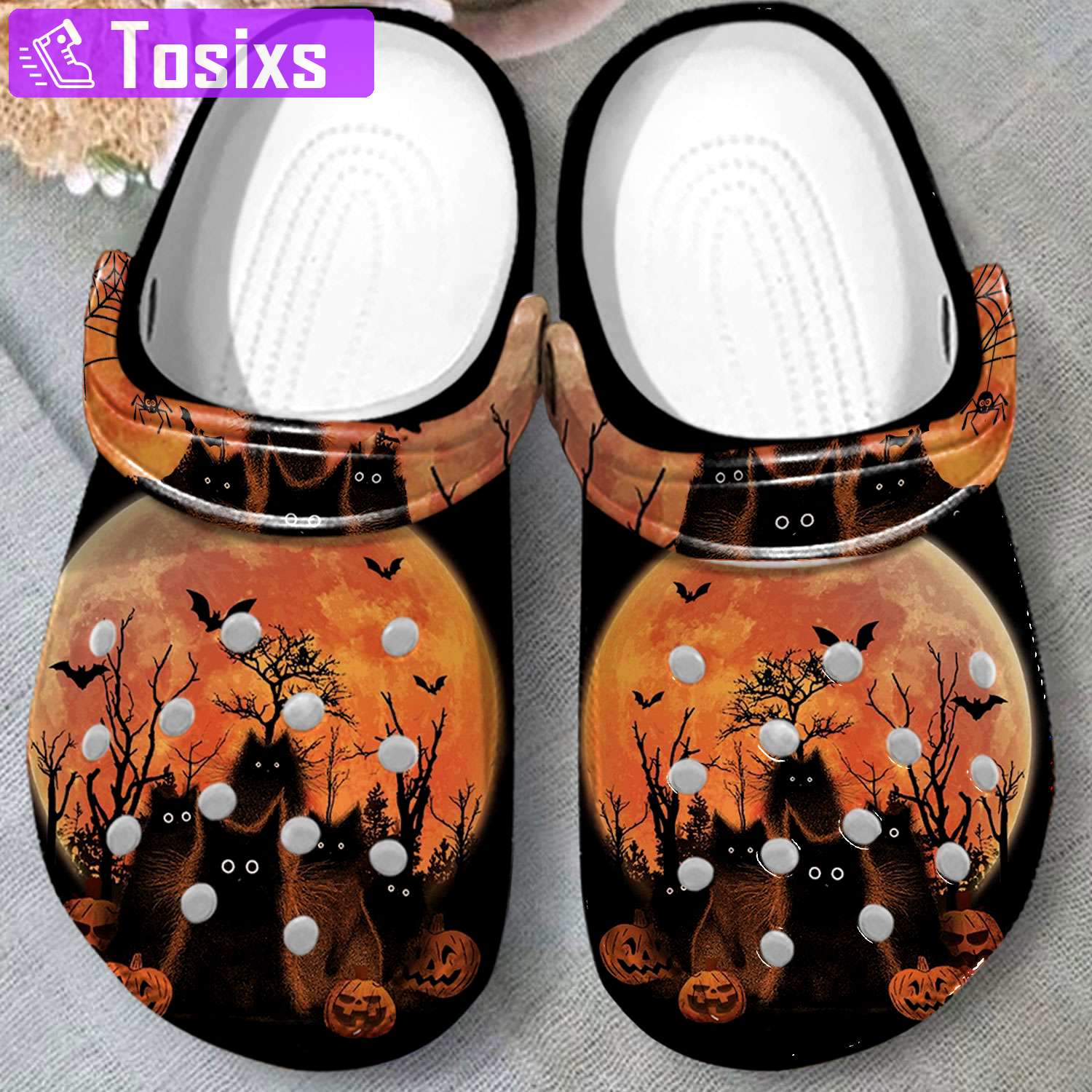 Crocs outfit - halloween black cats purr crocs crocband clogs - 827 Crocs Outfit
