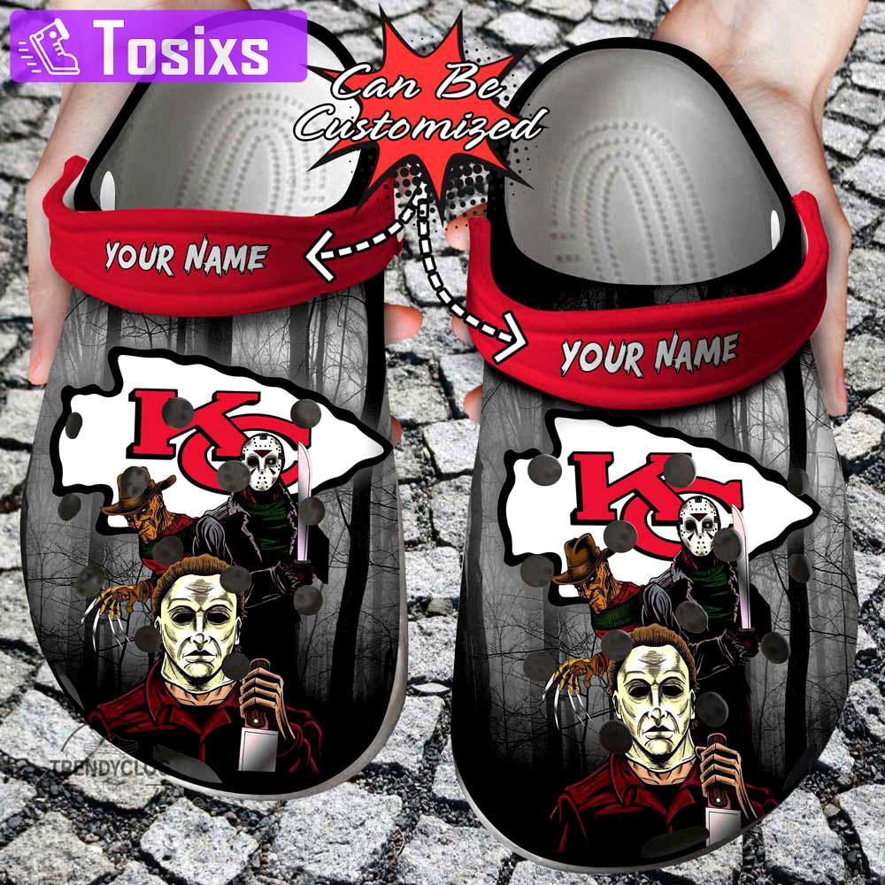 Crocs outfit - halloween crocs personalized kansas city chiefs horror movie clogs crocband shoes - 954 Crocs Outfit