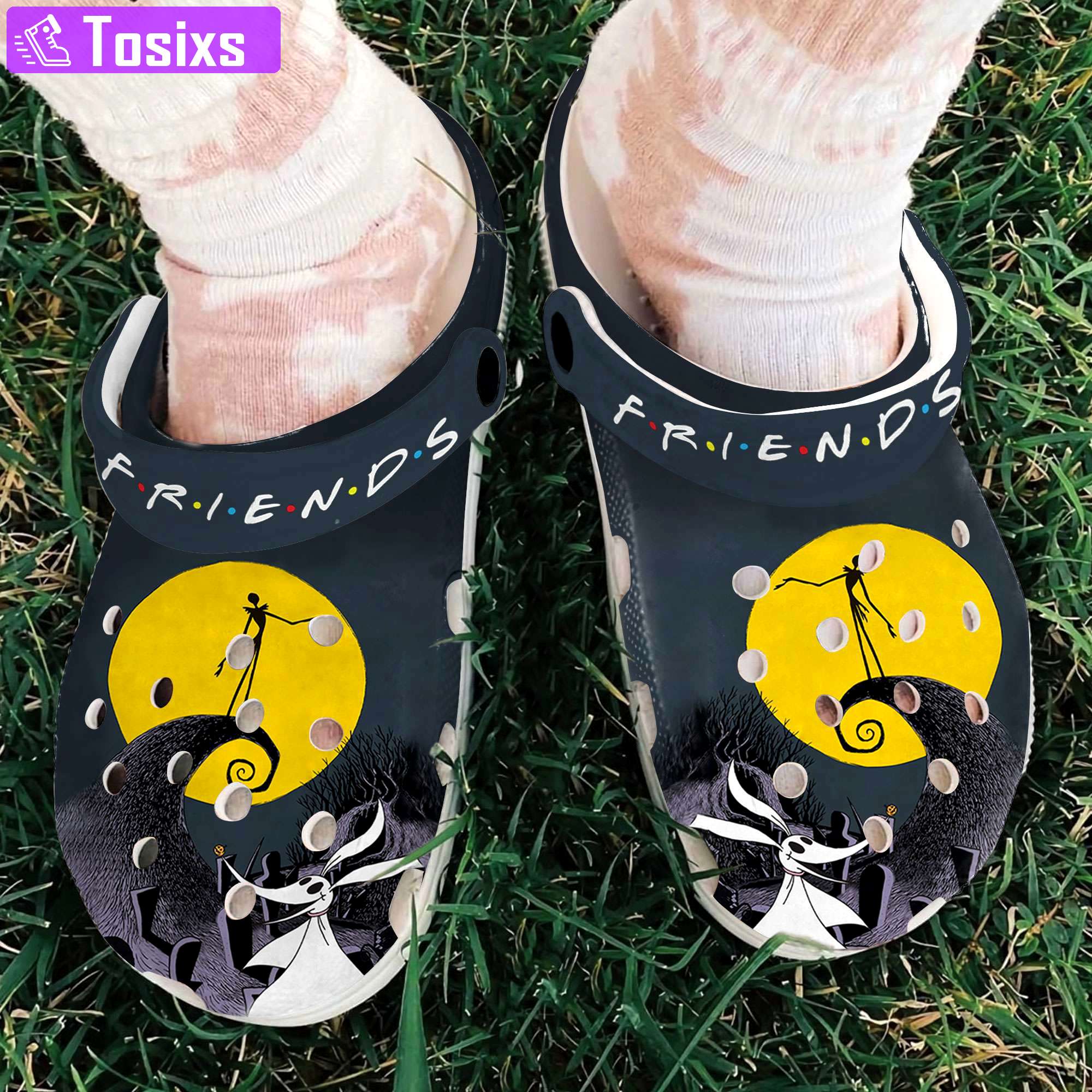 Crocs outfit - halloween friend nightmare before christmas moonlight crocs crocband clogs - 1022 Crocs Outfit