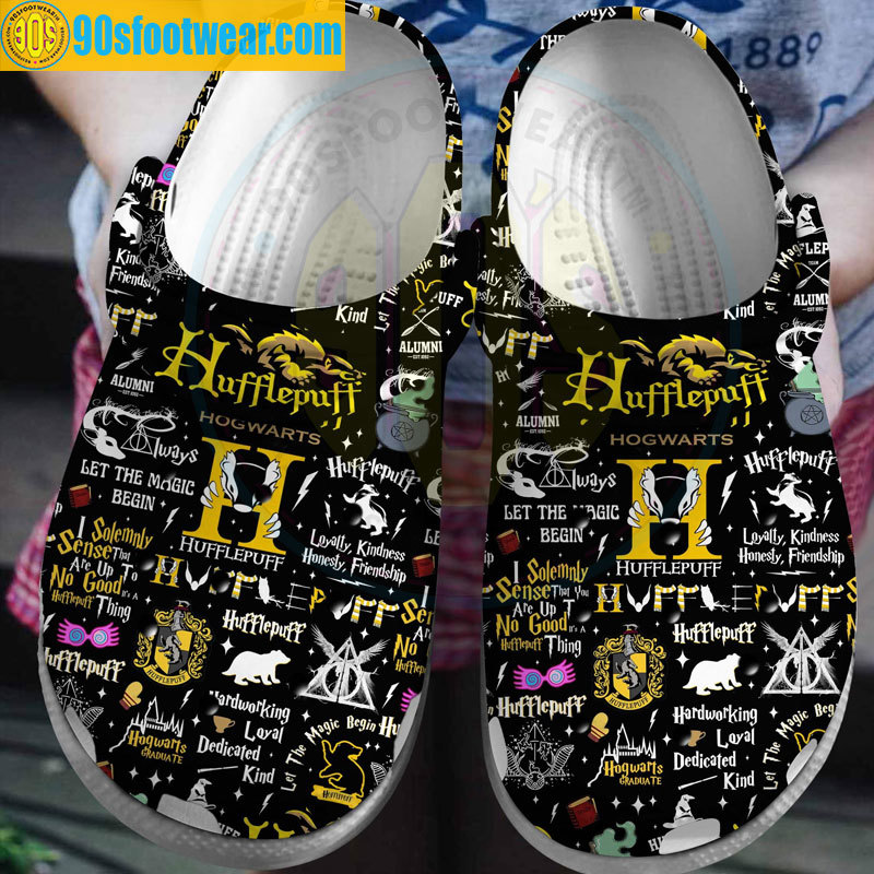 Crocs outfit - harry potter crocs hufflepuff house black classic clog shoes - 1151 Crocs Outfit