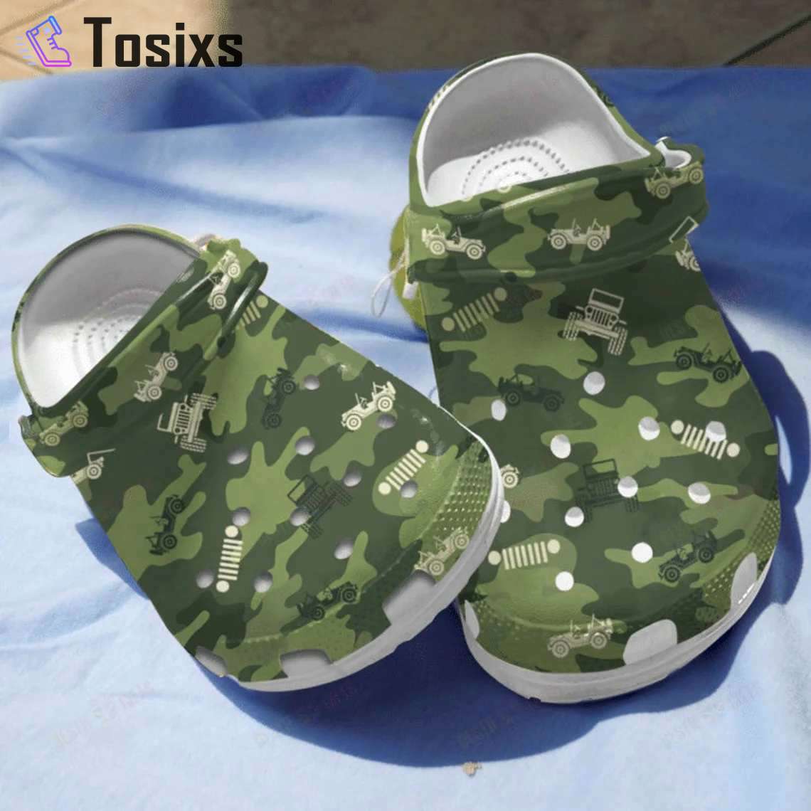 Crocs outfit - jeeps offroader camo army crocs clogs crocband shoes - 1331 Crocs Outfit