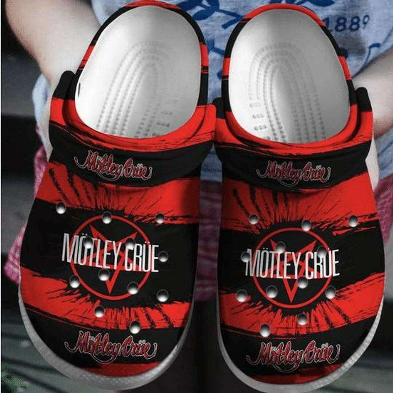 Crocs outfit - motley crue rock band crocs crocband clogs - 1486 Crocs Outfit