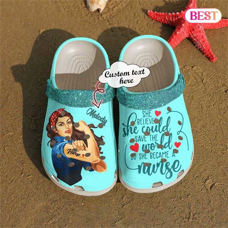 Crocs outfit - nurse crocs nurse personalized she believed could crocs clog shoes - 1529 Crocs Outfit