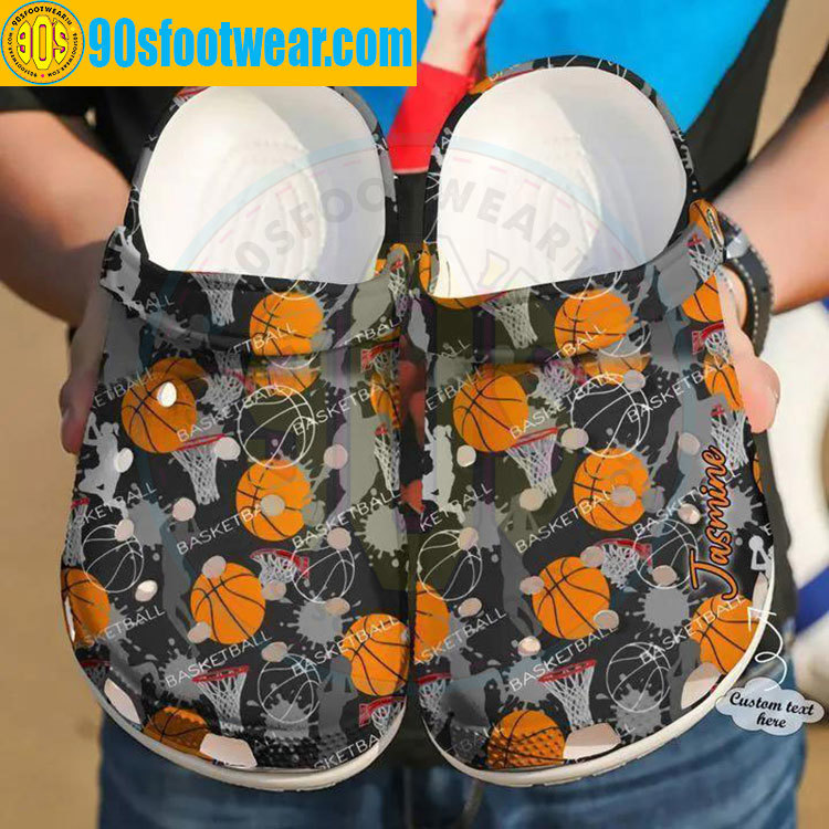 Crocs outfit - personalized basketball crocs basketball texture custom classic clog - 1633 Crocs Outfit