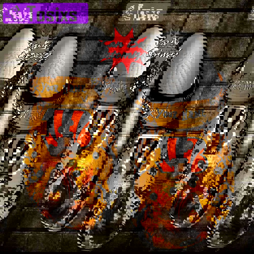 Crocs outfit - personalized cincinnati bengals halloween light nightmare before christmas crocs clogs crocband shoes - 1659 Crocs Outfit