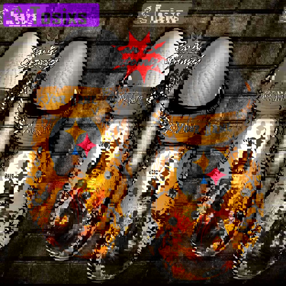 Crocs outfit - personalized pittsburgh steelers halloween light nightmare before christmas crocs clogs crocband shoes - 1807 Crocs Outfit