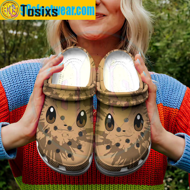Crocs outfit - pokemon crocs – eevee face tie dye crocs classic custom clog - 1888 Crocs Outfit