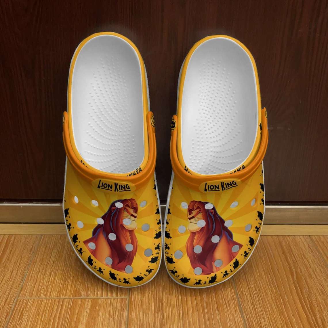 Crocs outfit - simba lion king vintage orange brown disney graphic cartoon unisex crocs clogs crocband shoes - 2011 Crocs Outfit
