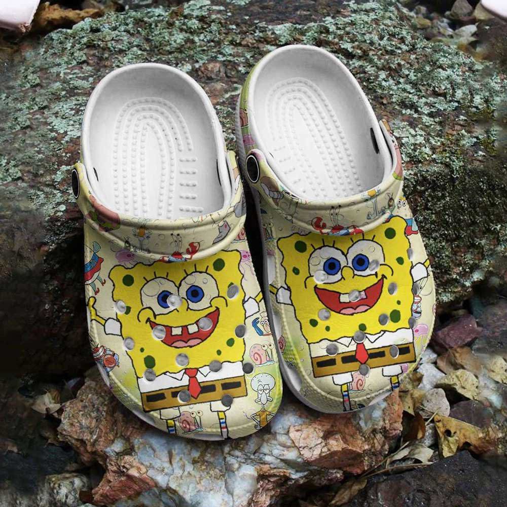 Crocs outfit - spongebob squarepants pattern crocs clogs crocband shoes - 2059 Crocs Outfit