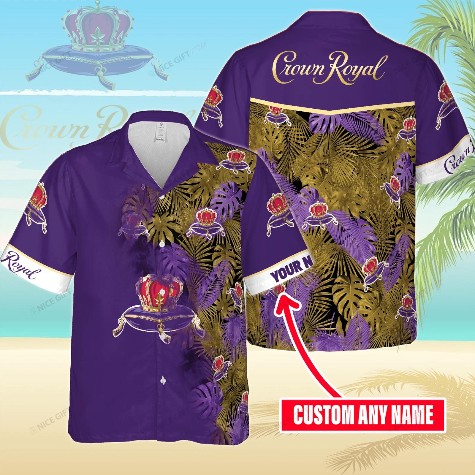 Crown royal custom name hawaiian shirt for men and women Hawaii Shirt