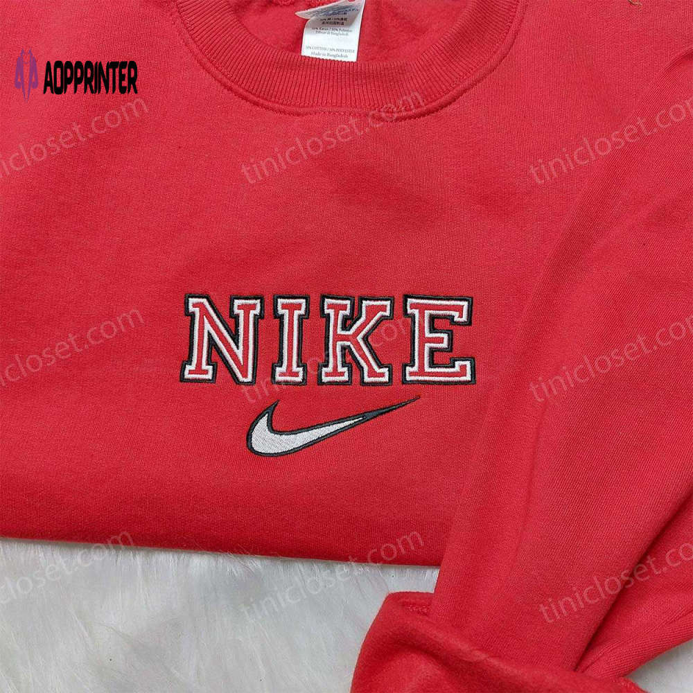 Custom nike embroidered shirt & hoodie: best gifts for friends Embroidered Shirt