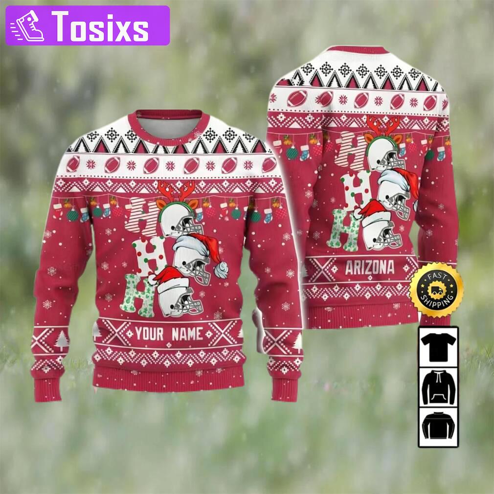 Customized arizona cardinals ugly christmas sweater, faux wool sweater, national football league, gifts for fans football nfl, football 3d ugly sweater, merry xmas ? prinvity Christmas Ugly Sweater