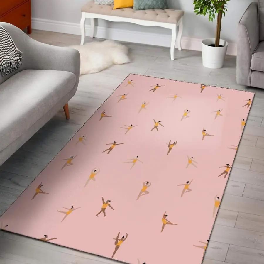 Cute otter pattern print area rug living room rug home decor Rectangle Rug
