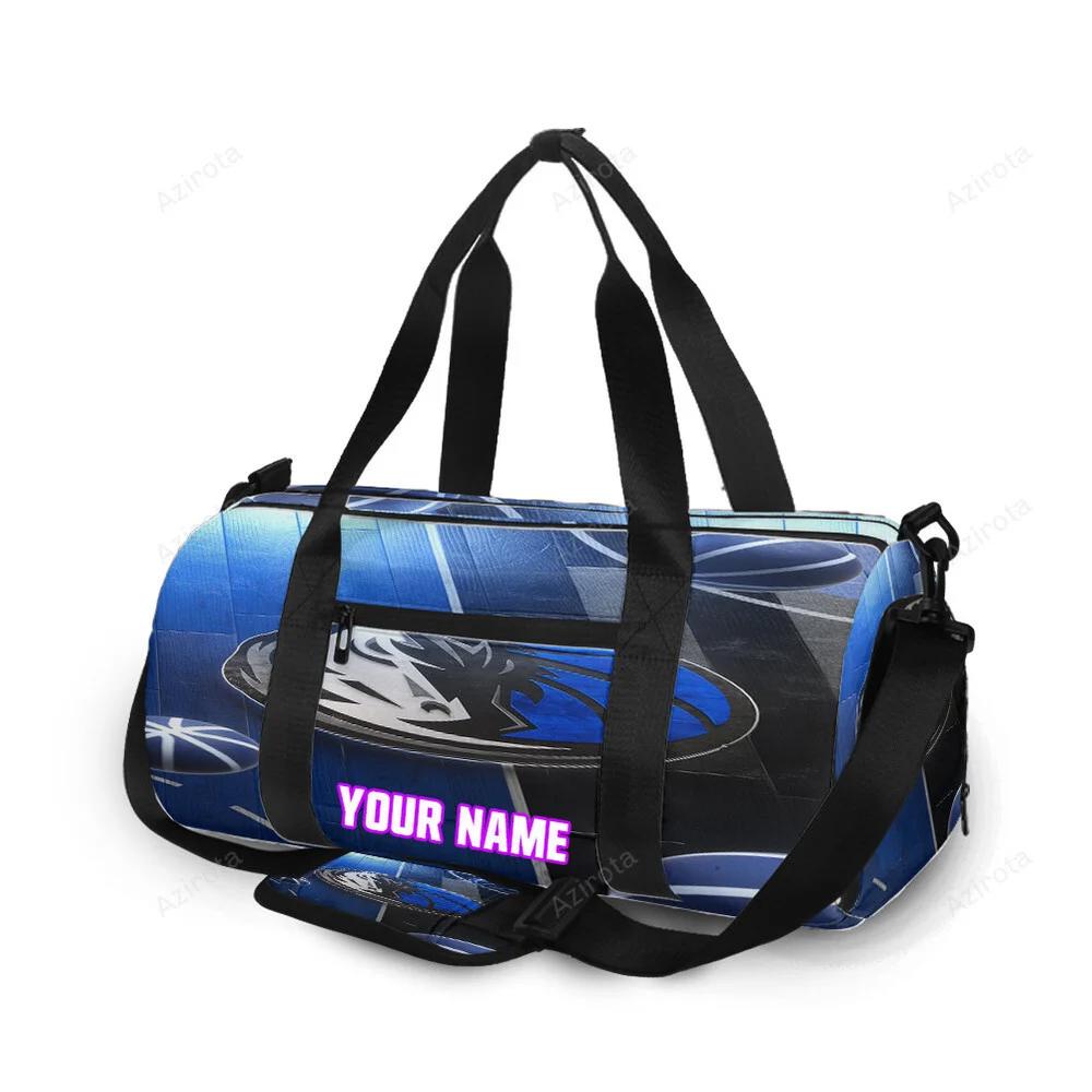 Dallas mavericks logo art 25 personalized name travel bag gym bag 535 Travel Bag