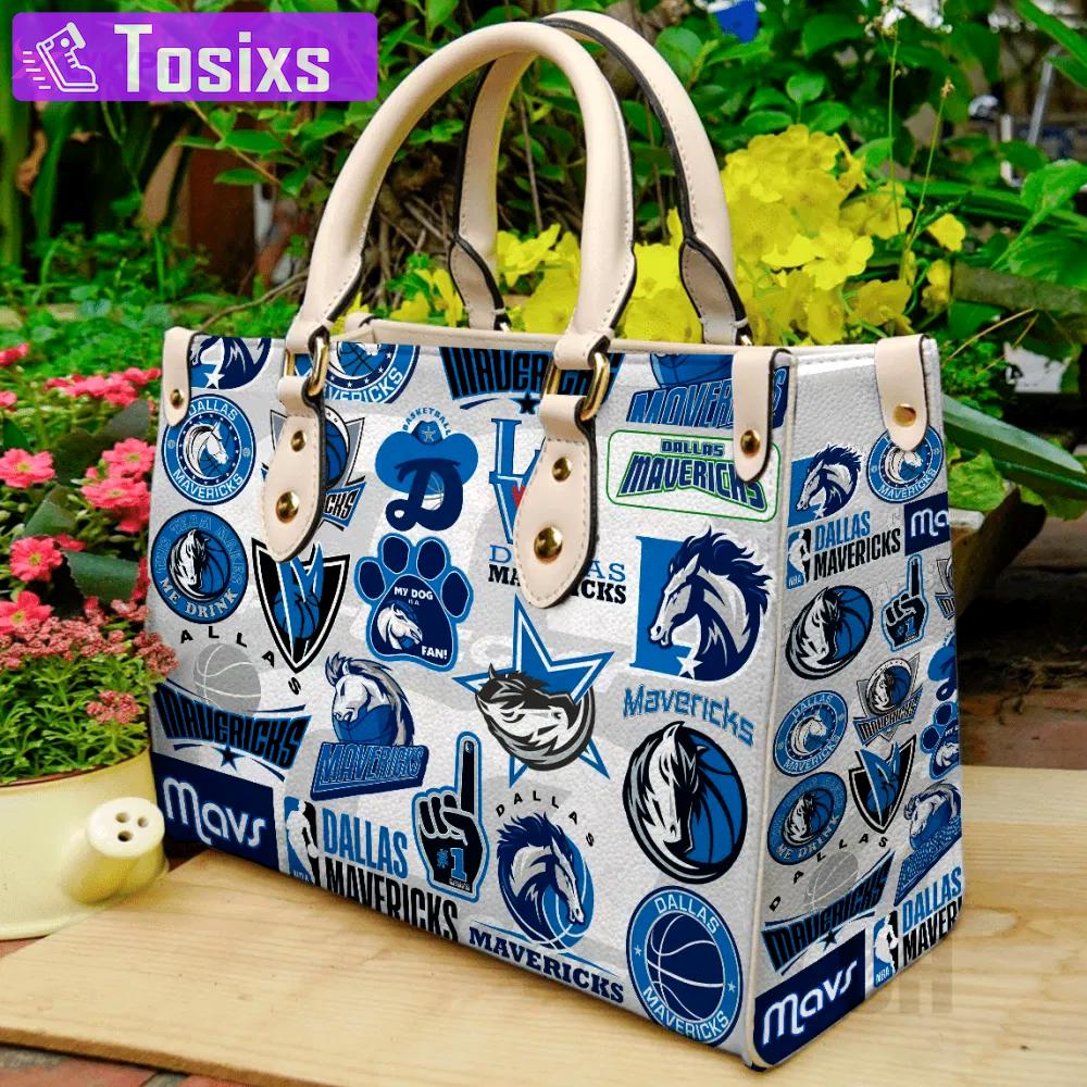 Dallas mavericks women s day leather handbag gift – chic & stylish nba accessory 3783 Women Leather Hand Bag