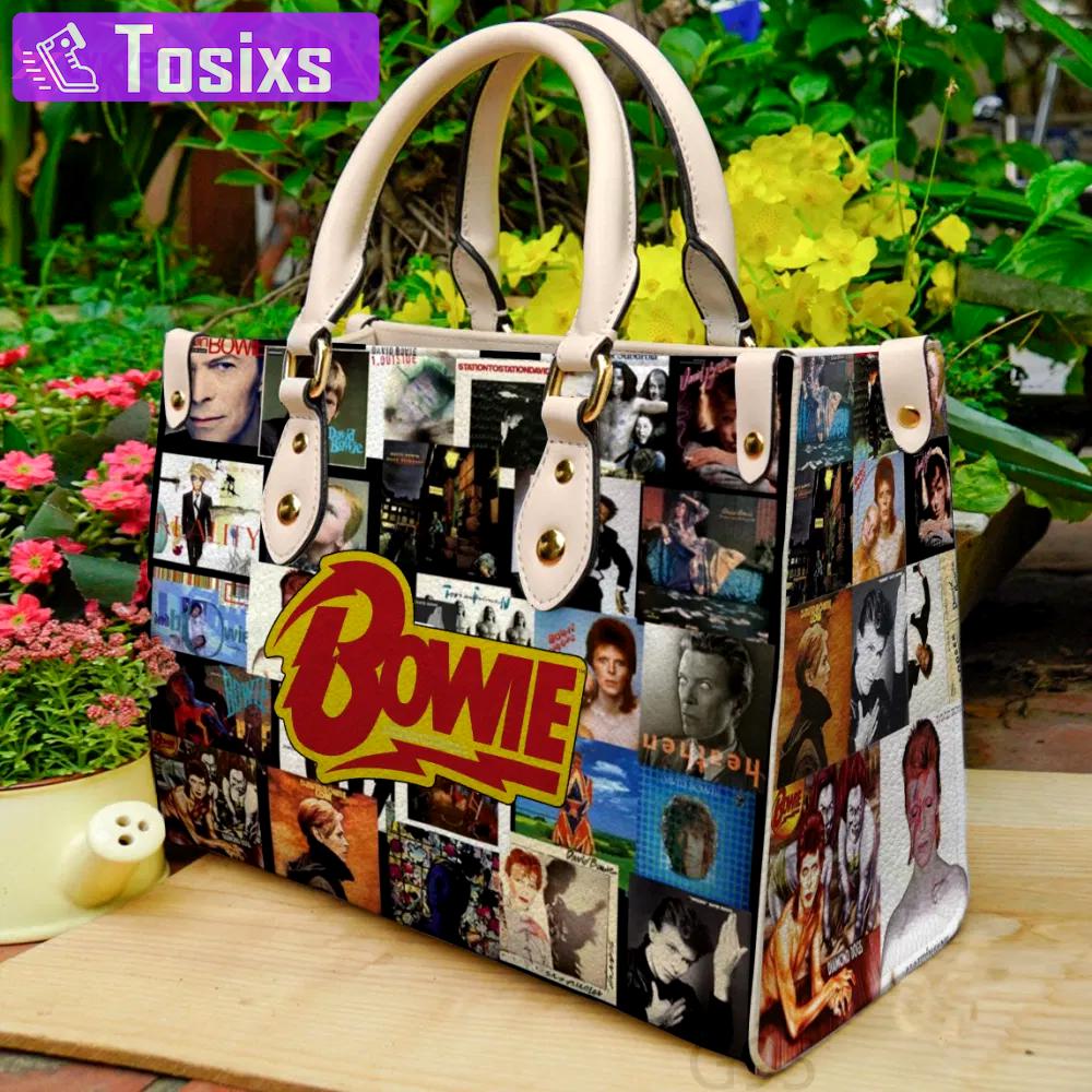 David bowie  1 leather handbag gift for women 4261 Women Leather Hand Bag
