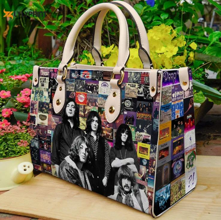 Deep purple leather handbag 2738 Women Leather Hand Bag