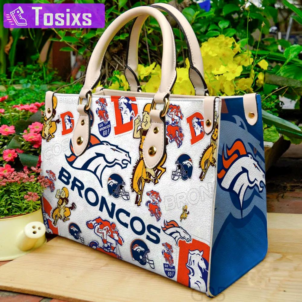 Denver broncos a1 leather bag g95 1667 Women Leather Hand Bag