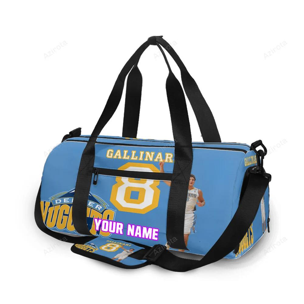 Denver nuggets danilo gallinari1 personalized name travel bag gym bag 1416 Travel Bag