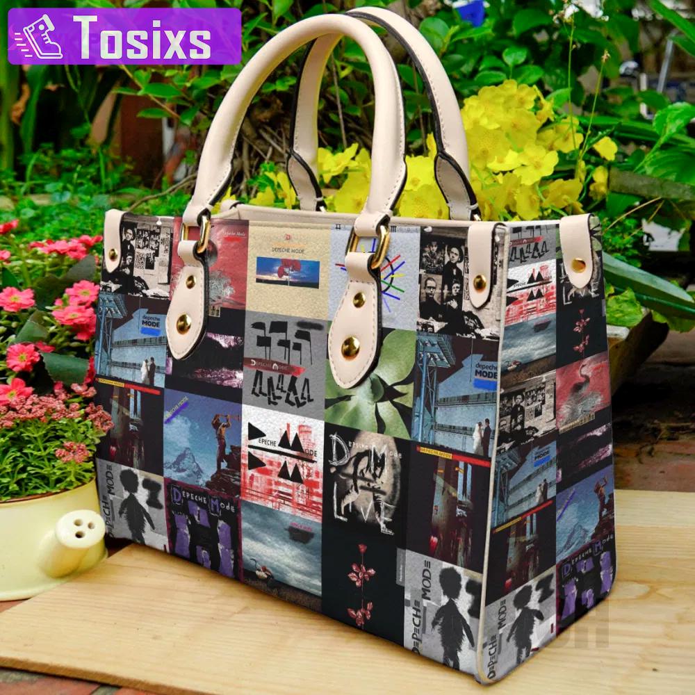 Depeche mode band leather bag for women gift 1327 Women Leather Hand Bag