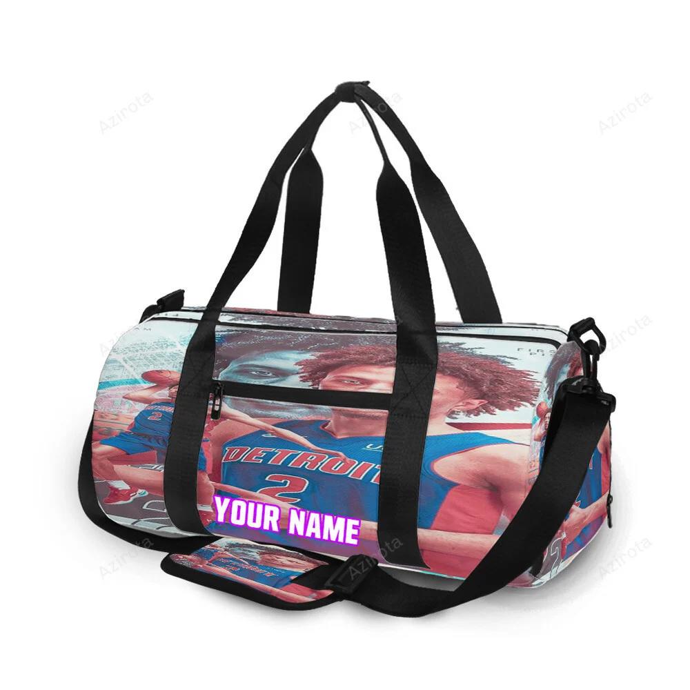 Detroit pistons cade cunningham1 personalized name travel bag gym bag 639 Travel Bag