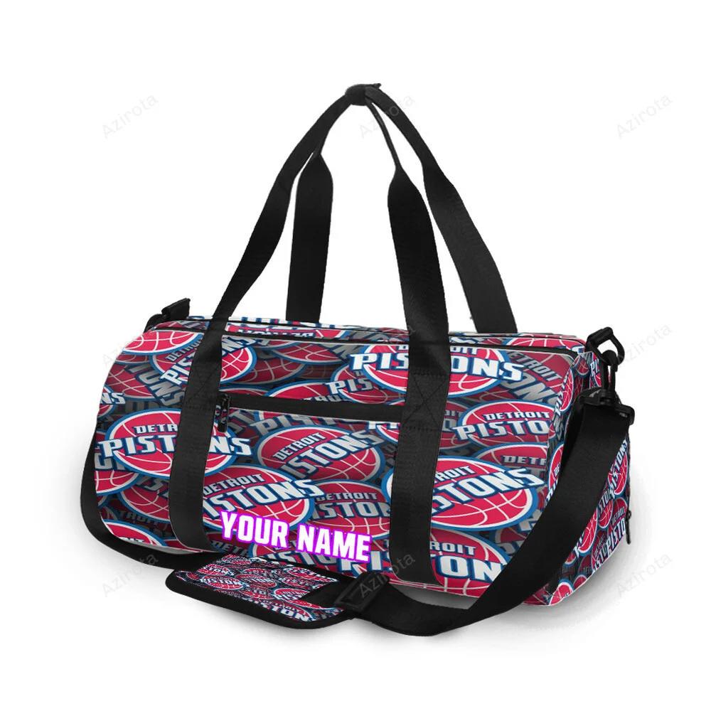 Detroit pistons1 personalized name travel bag gym bag 2163 Travel Bag