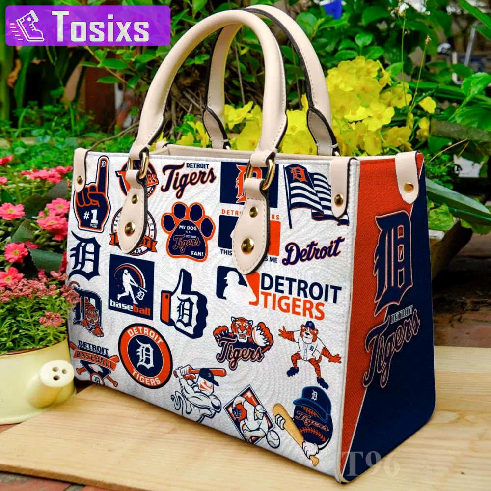 Detroit tigers leather handbag gift for women 356 Women Leather Hand Bag