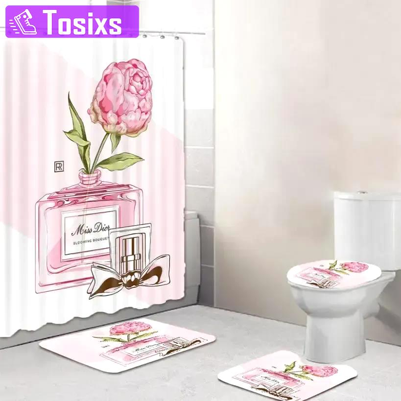 Dior hypebeast luxury fashion brand home decor bathroom sets bath mat Bathroom Set