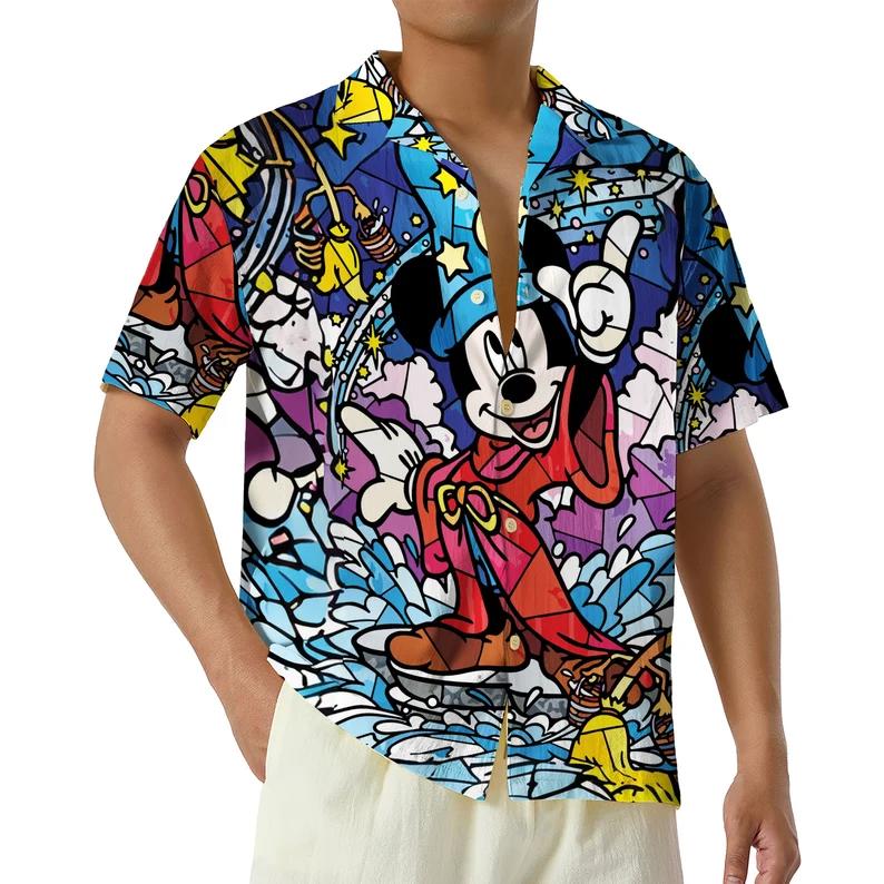 Disney mickey magic kingdom hawaiian shirt Hawaii Shirt Shorts & Flip Flops