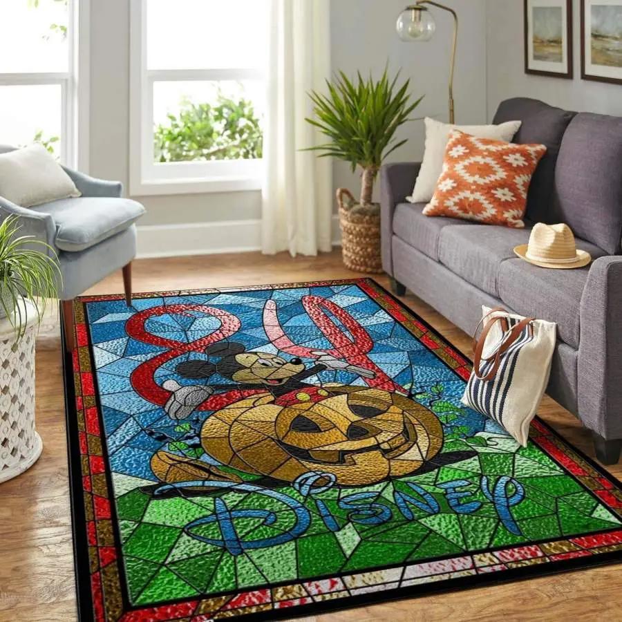 Disney mickey mouse home field area rug living room rug home decor home decor Rectangle Rug