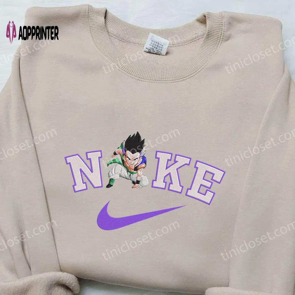 Dragon ball nike embroidered shirt & sweatshirt: gotenks inspired apparel Embroidered Shirt