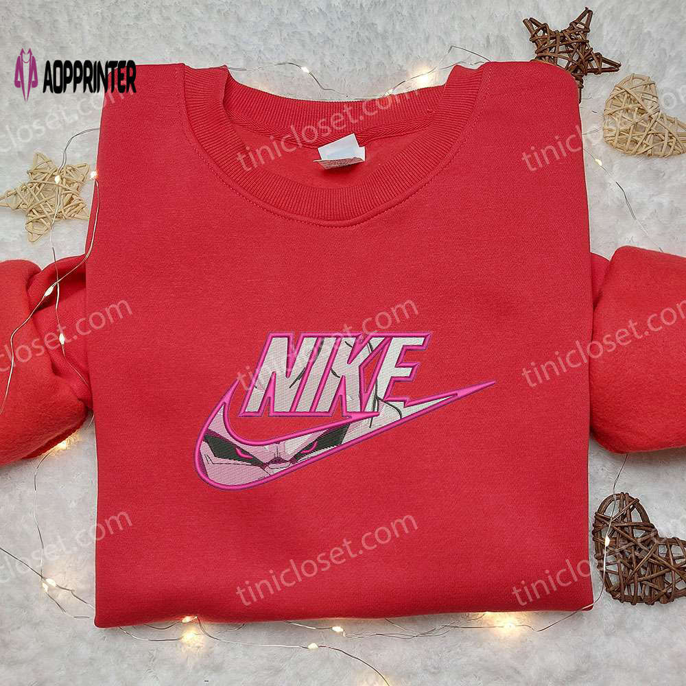 Dragon ball x nike pink frieza embroidered shirt – customized collectible Embroidered Shirt