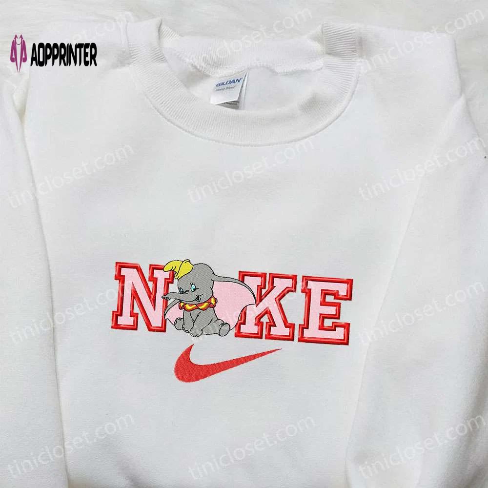 Dumbo x nike cartoon embroidered sweatshirt – disney inspired shirt Embroidered Shirt